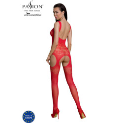 Passion - Bodystocking Eco Collection Eco Bs005 Rouge